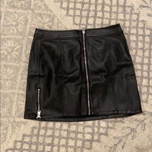 Express leather skirt
